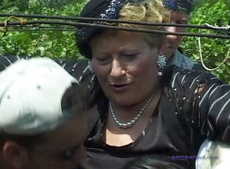 Porno Cloud: The granny boss become the fuck from here boys