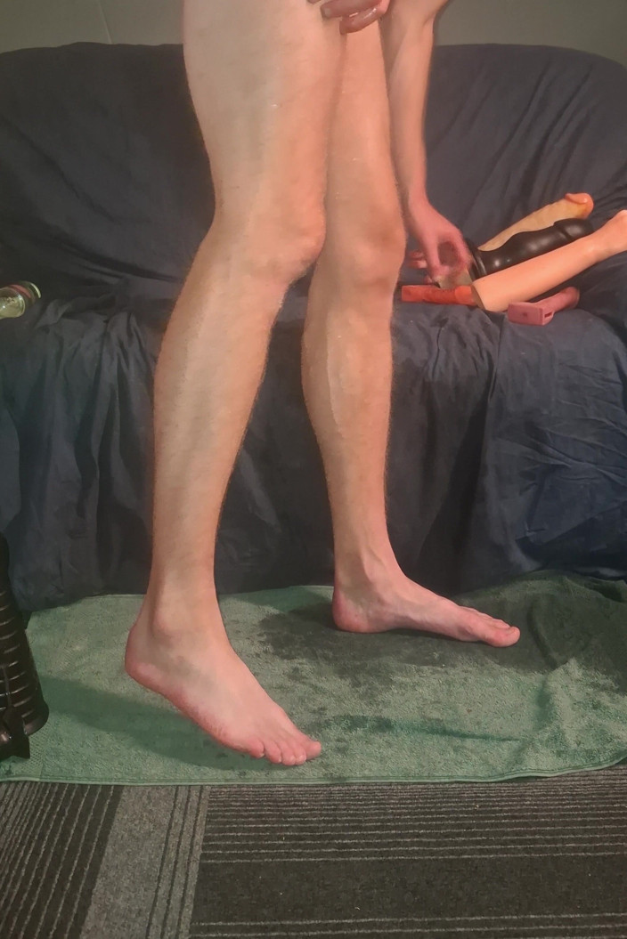 NoFace Twink X: Solo Male Extreme Anal Dildo - Huge Toys
