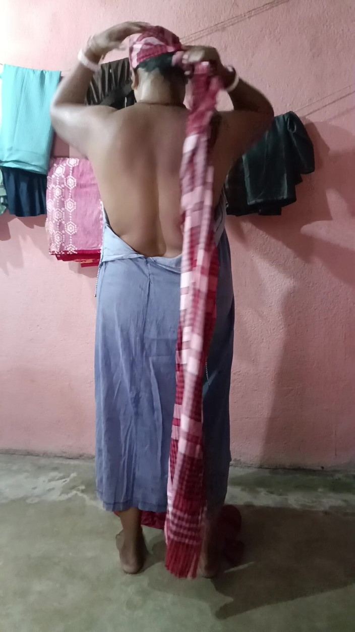 Pakhi0705: Saree laat zich vallen na bad sfw 2