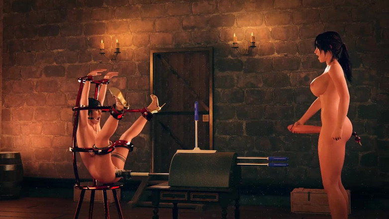 3D Hentai Animation: Sexiga tvillingar knullade hårt