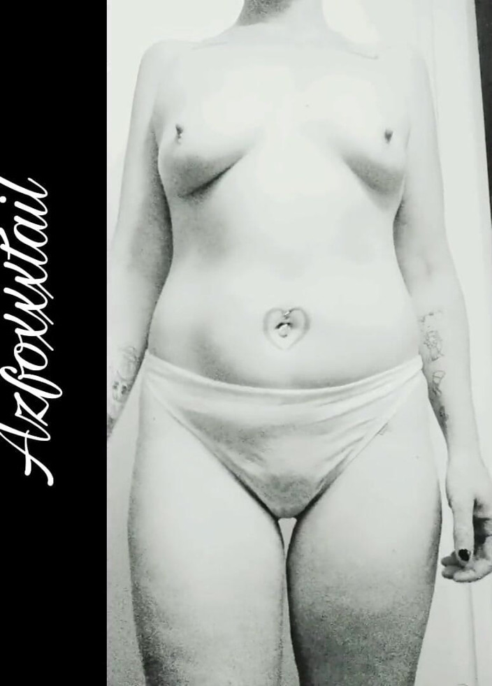AzFoxxxTailPhelicia: Strip 7 - White