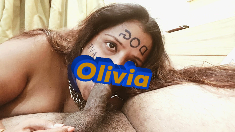 Olivia Sharma: Indian Bhabhi Slave Olivia Long Hair Deep Throat Blowjob Face...