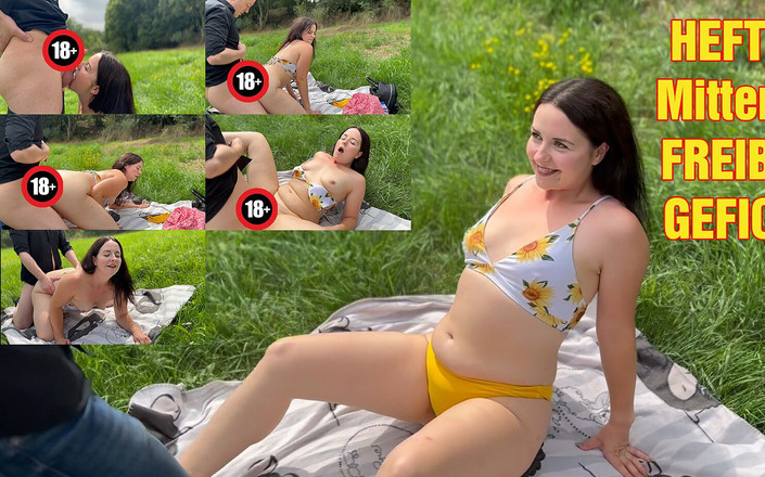 Emma Secret: Follada en medio de la piscina al aire libre!