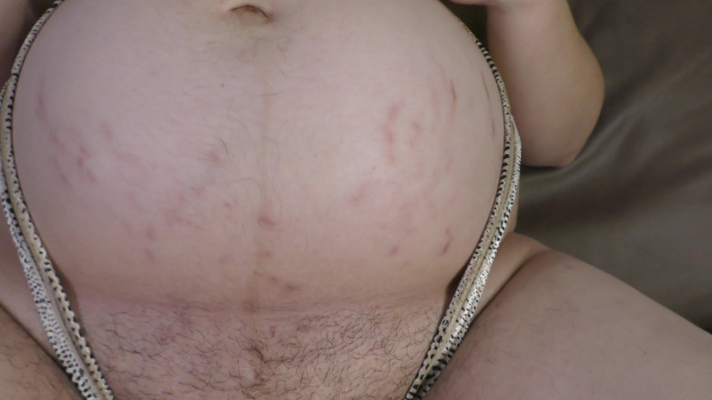 Milky Mari: Pregnant wife sexy body reveal!Big pregnant belly and huge lactating...