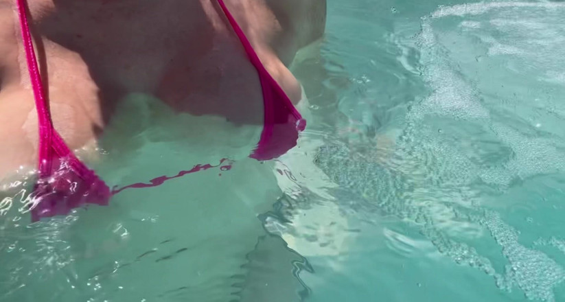 Artemisia Love: Artemisia Love Showing Her Perfect Tits in a Micro Bikini...