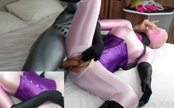 Nylon Xtreme: Nora Fox Pink Full Encasement Nylon