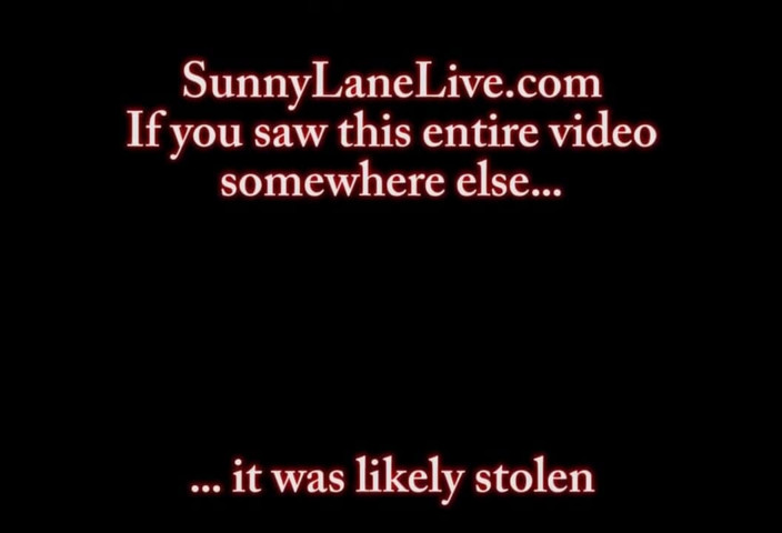 Sunny Lane: Sunny Lane Sexy Strip and Dildo Play!