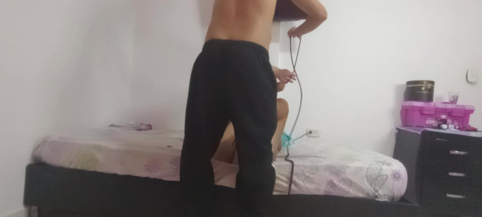 AngyAmazon: Follada duro después de ser atada a mi vecino