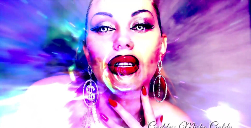 Goddess Misha Goldy: Budu vás ošukat a závislost na vás a udělat to...