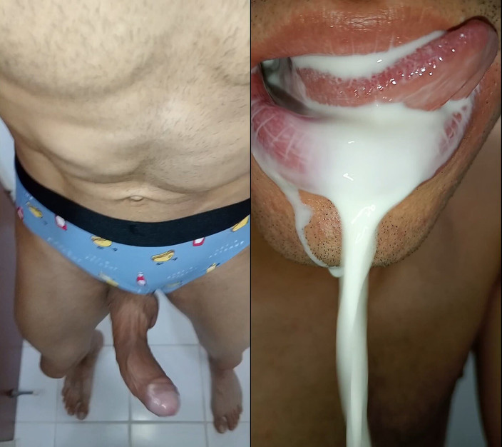 Rey rey: 我喜欢射在我的嘴里，长舌头，亲吻，六包，健身房，顺从，女内衣