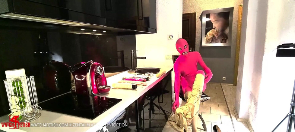 ZentaiDolls: Strip in multilayered Zentai Catsuits