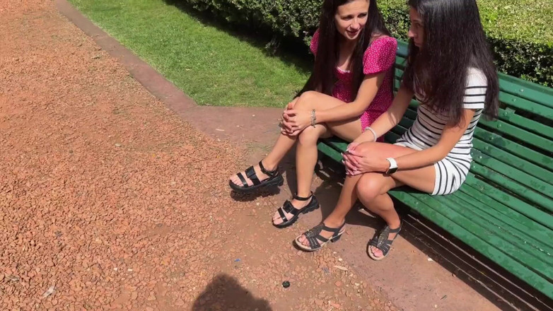 Katty West: Student Girls Seduce Guys in a Public Park and Take...