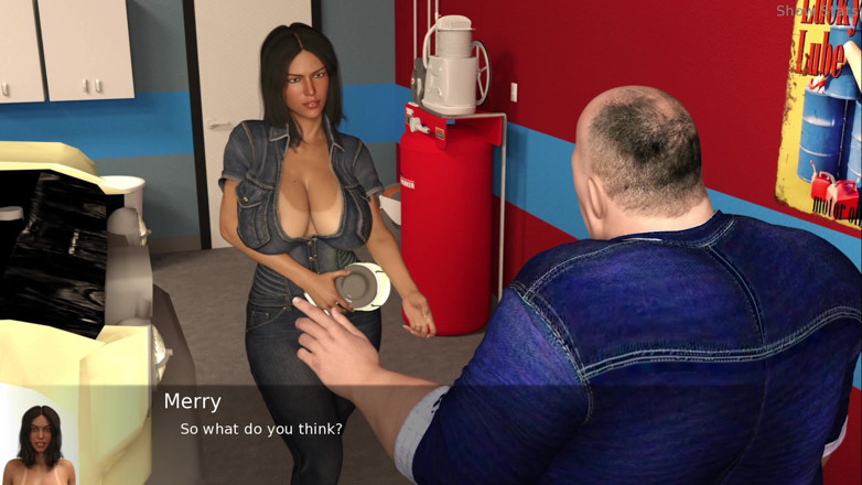Porny Games: Istri hot proyek - belajar memperbaiki mobil (27)