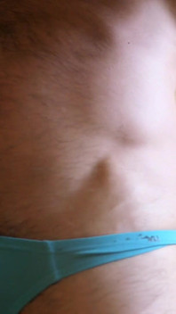 Teasing with My Blue Thong
