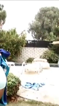 Cougar Teri Weigel uses her huge boobs to seduce the gardener
