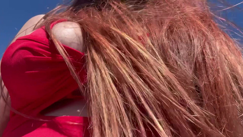 Artemisia Love: Artemisia Love Walking Outdoor Big Juicy Boobs Close up Outdoor...