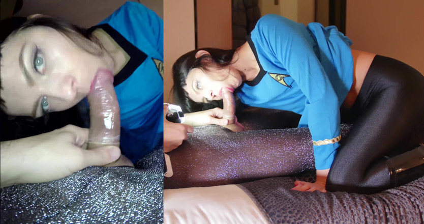 Nylon Xtreme: 索尼娅杜尔加诺娃在星际迷航 spock 尼龙