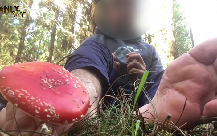 Manly foot: They Call Me Manlyfoot - Barefoot Naked Outdoors- Mushroom Picking in...