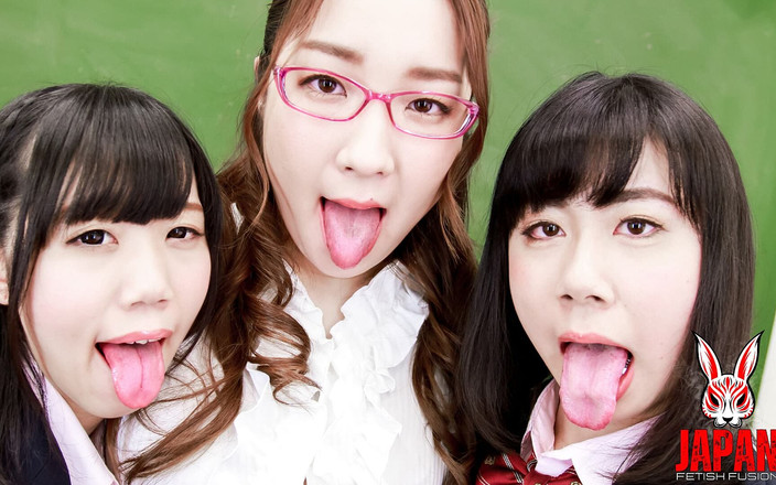 Japan Fetish Fusion: Küssen-Unterricht mit Professor Niina Whith Meru und Khio (teil 1-3)