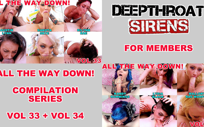 Top Web Models: All the Way Down Deepthroaters Volume 33 - 3 do Balls Deepthroat Blowjobs -...