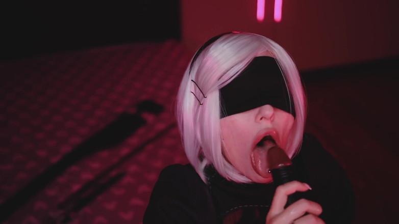 Mysweetalice: Великий чорний член nier automata косплей, великий чорний член, мінет mysweetalice, вона ж mykinkydope