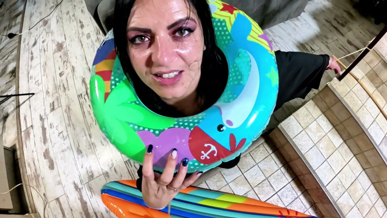 MilfyCalla: Dominantní čarodějnice nafukovací fetiš. Deepthroat, Creampie zezadu, Popping a Intenzivní orgasmus