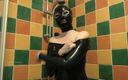 Latex-Desire: Taking off the Sweaty Black Latex Suit