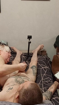 Naked Neighbor Gives Deep Blowjob Until I Cum