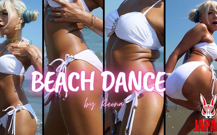 Japan Fetish Fusion: Beach gal bikini förförisk dans: Reona Maruyama