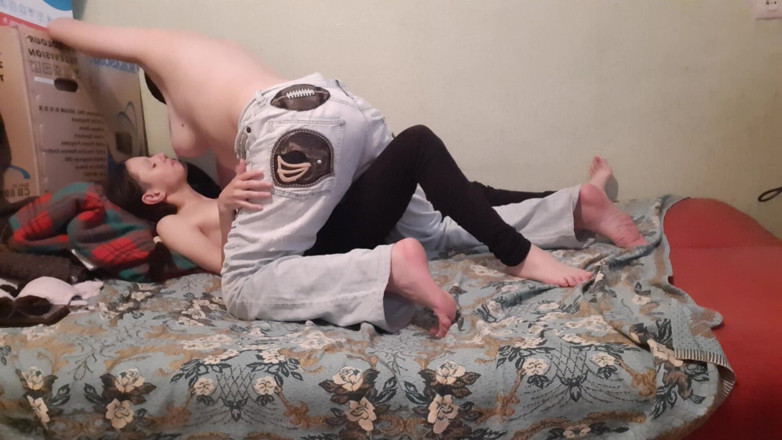 Lesbian-candys: While My Stepmother Rubs Against Me, I Lick Her Large...