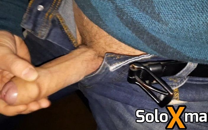 Solo X man: Stopping on the Side of the Road and Jerking His...