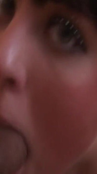 Skinny 18 Year Old Brunette Sucks BBC and Fingers Herself