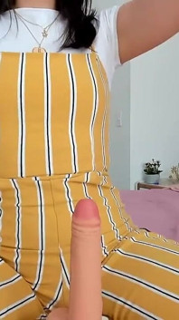 Cute Alice, a Pretty Little Slut with a Cute Face, Masturbates Your Cock with Her Soft Hands and Gives You an Oily Footjob