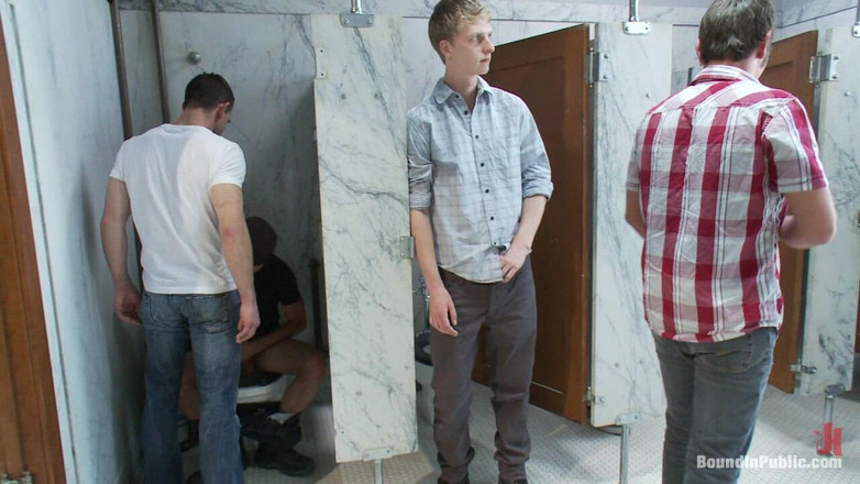 Bound in public: Two Boys Get Used in a Public Restroom