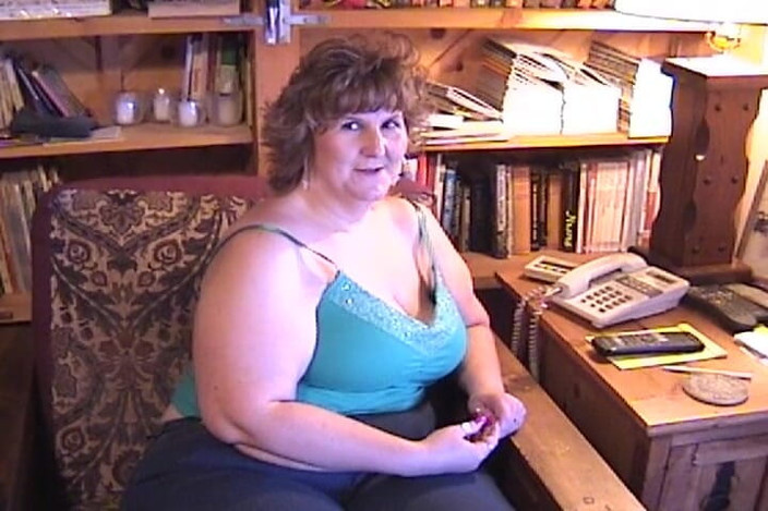Vintage Life: Bbw-hoer neemt een grote warme lading op haar gezicht