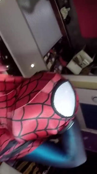 Natacha Guapa is Spidergirl creampie zentai