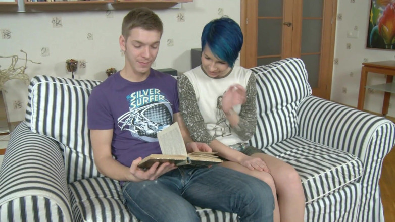 TeenXXX Stories: Horny teen gets fucked hard on the couch