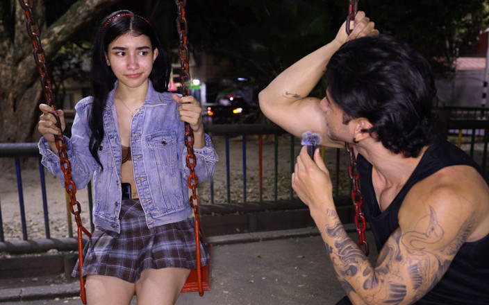 Bombones: She Was Shy but Curious - Playground Interview Turns Into All-night...