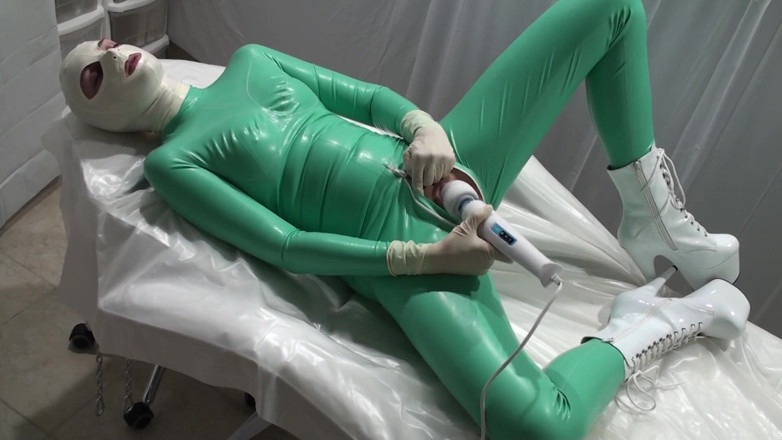 Latex Danielle: Latex Danielle relaxing in the ambulance