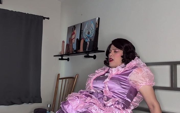 Sissy Candy: Pink Sissy Maid Caught Dressing and Playing and Has a...