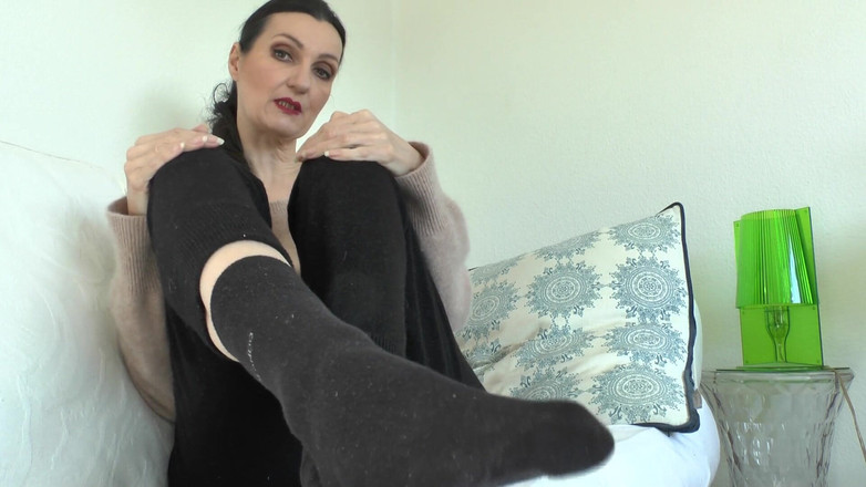 Lady Victoria Valente: 显示你的主人 - 黑人袜子你的爱和感情维多利亚瓦伦特女士