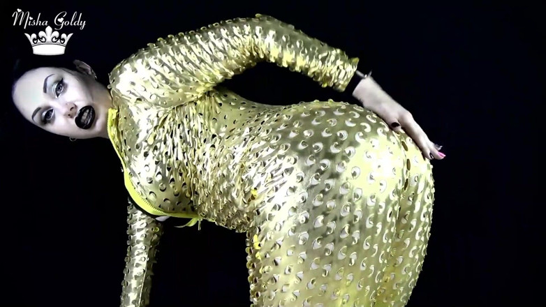 Goddess Misha Goldy: Shiny mindfuck &amp; popps puppet JOI