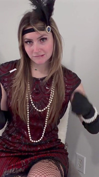 London Evans' Roaring '20s Jerk off Instruction 4K POV Temptation Awaits!