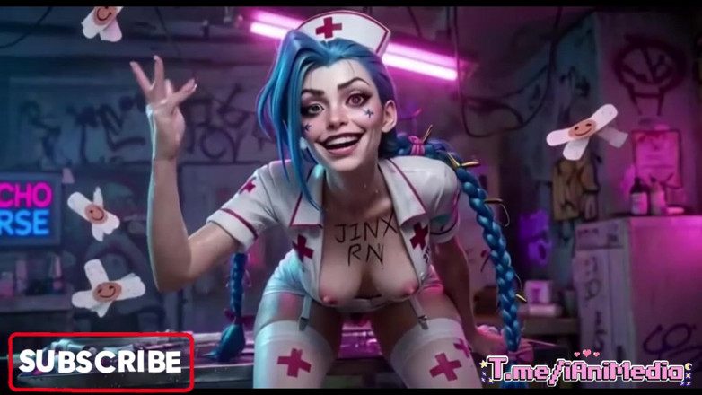 Ianimedia: Jinx, compilation de nus huilées, tenues et poses différentes, hentai...