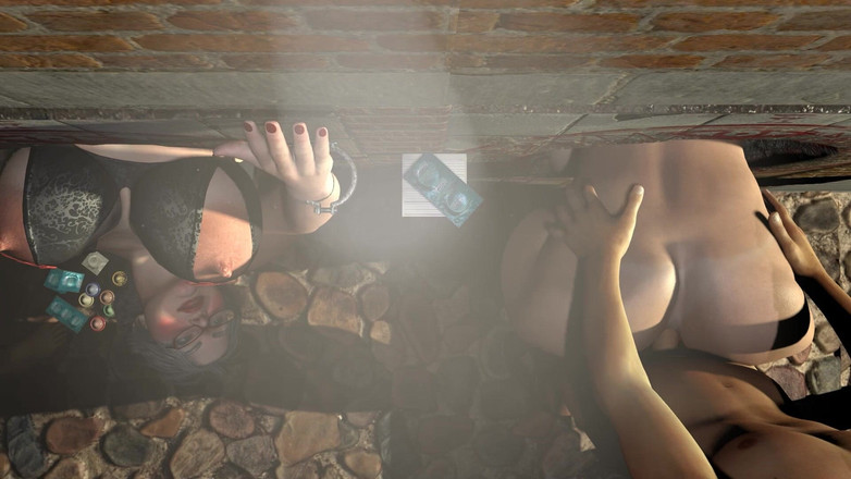 Wraith ward: Groep rijpe milfs in een gangbang met kijkgat