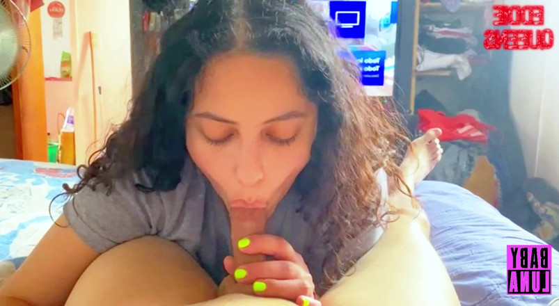 Babyluna939: Argentinian Slut Babyluna939 Sucks My Dick, Jerks off My Tits...