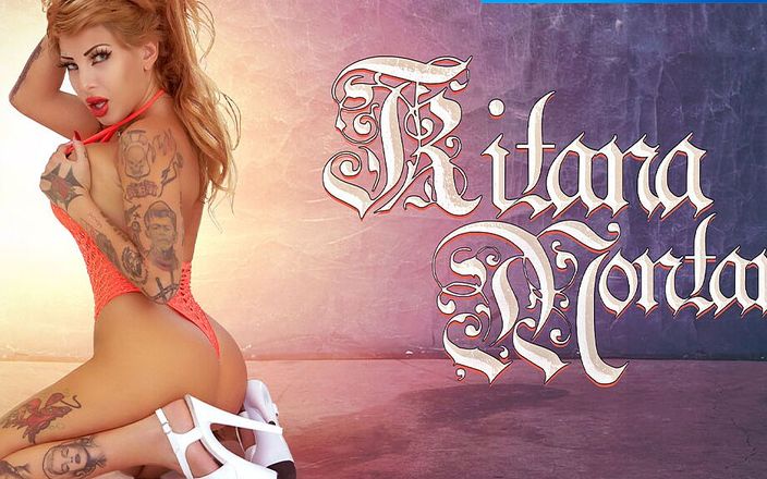 Mylf Official: Tatuada milf Kitana Montana recebe seus enormes peitos falsos cobertos...