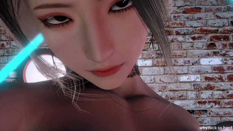 Why fuck so hard: Pelacur Asia blonde 3D duduk di atas batang besar