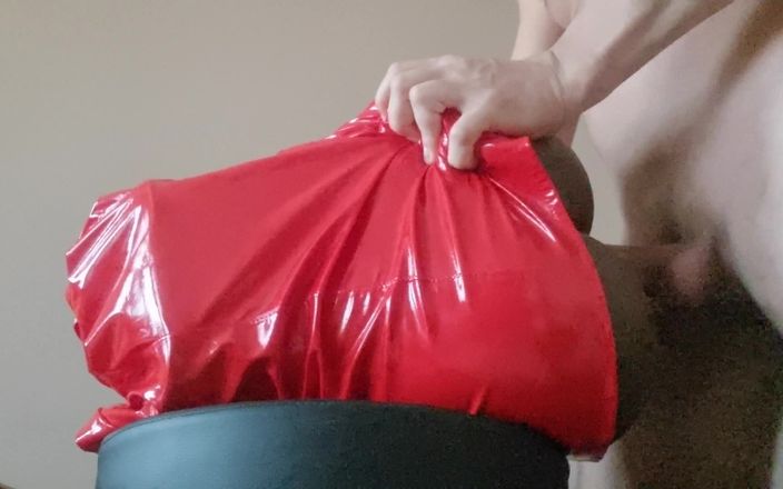 Naxy: Red Shiny Skirt Ass Fucked
