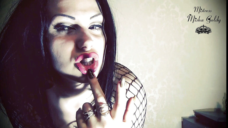 Goddess Misha Goldy: Scherpe controle